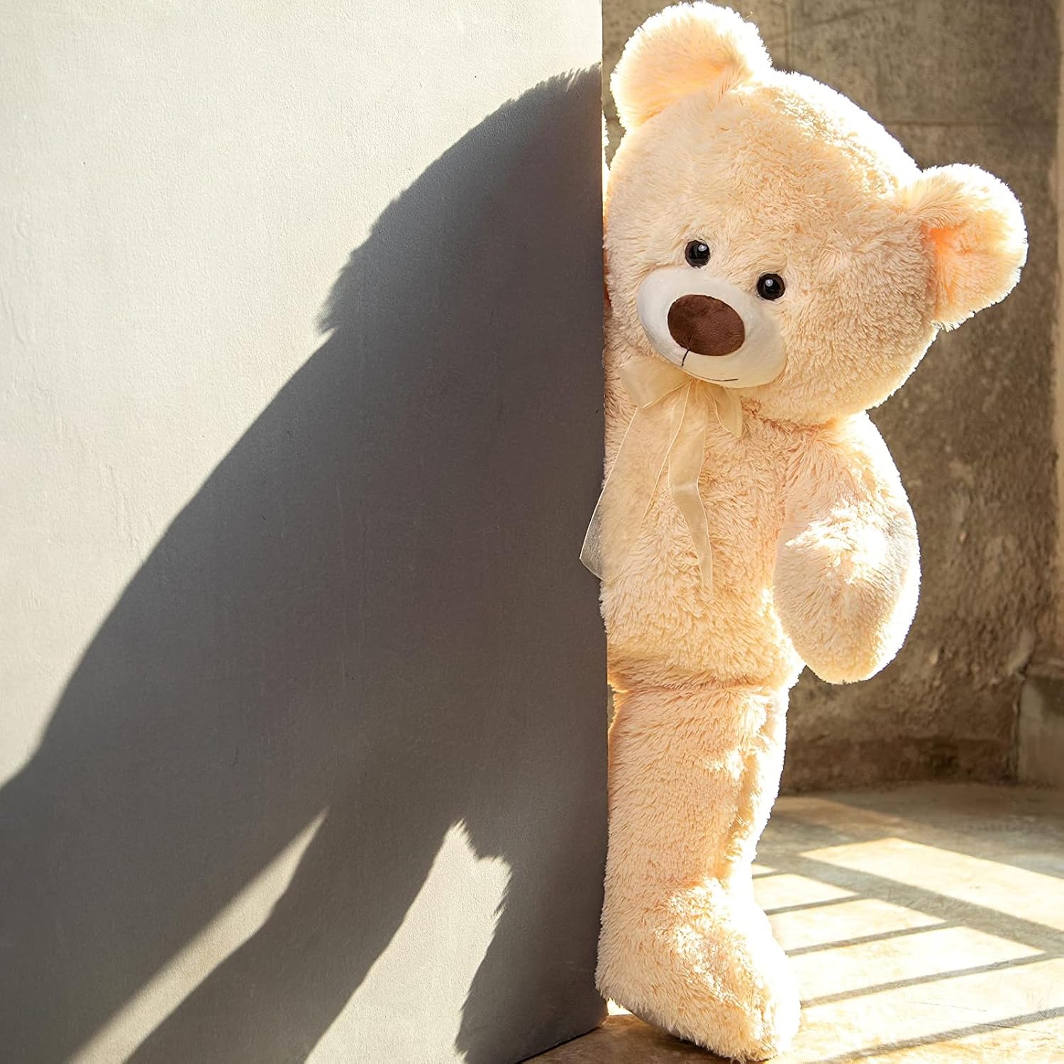 Hina Teddy bear シャンパン色 28cm 限定版 NEW - Japan Flag Teddy Bear - Japanese Fan Gift Present